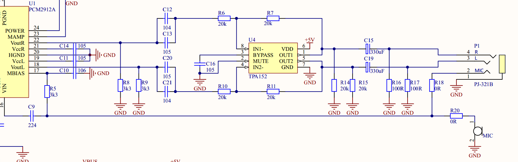 基于pcm2912a tpa152的usb耳放声卡设计