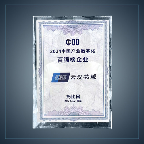 2024中國產業數字化百強-云漢芯城ICKey.cn